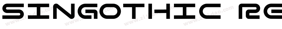 Singothic Regular字体转换